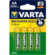 Varta Akkus - Wiederaufladbare Standardakkus Batterien & Akkus Varta Rechargeable Accu AA LR06 2100mAh 4-pack