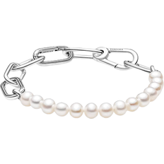 Pearl Jewelry Pandora ME Freshwater Cultured Bracelet - Silver/Pearls