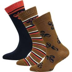 34/36 Kinderbekleidung Hummel Alfie Socks 3-pack - Capulet Olive (214549-6414)