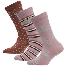 34/36 Kinderbekleidung Hummel Alfie Socks 3-pack - Copper Brown (214549-6113)