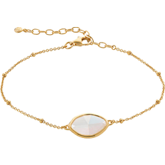 Monica Vinader Petal Bracelet - Gold/Moonstone