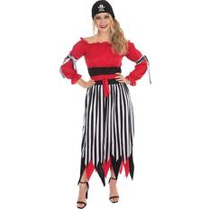 Bristol Novelty Women Crimson Pirate Costume