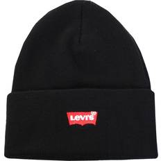 Levi's Tilbehør Levi's Batwing Slouchy Embroidered Beanie - Black