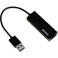 Accell USB A-RJ45 M-F Adapter