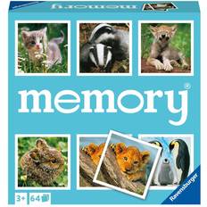 Ravensburger Animal Babies Memory Game Matching Picture Snap Pairs For Kids Age 3 Years Up Educational Todder Toy Multicolor 20879
