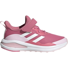 adidas Kid's Fortarun Elastic Lace Top Strap - Clear Pink/Cloud White/Rose Tone