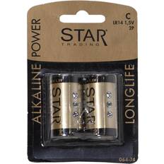 Alkaline - C (LR14) Batteries & Chargers Star Trading C Alkaline Power Longlife Compatible 2-pack