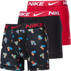Nike Men Boxer Shorts 3-pack - Sticker Print/Hibiscus/Black