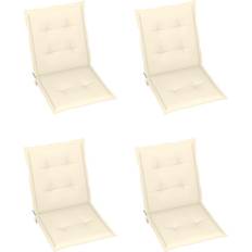 vidaXL 4-pack Chair Cushions Beige (100x50)