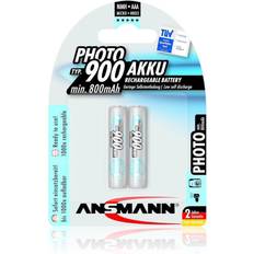 Ansmann 900 NiMH Rechargeable Battery AAA 800mAh 2-pack