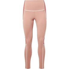 Nylon Tights Reebok Lux High-Waisted Colorblock Tights Women - Canyon Coral
