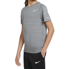 Treningsklær T-skjorter Nike Kid's Dri-Fit Miler Training T-shirt - Smoke Grey