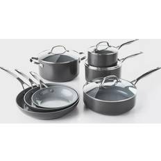 GreenPan Cookware GreenPan Valencia Pro Cookware Set with lid 11 Parts