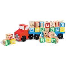 Plastic Stacking Toys Melissa & Doug Alphabet Blocks Wooden Truck