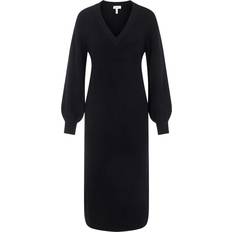 Nylon Kjoler Object Malena Knitted Dress- Black