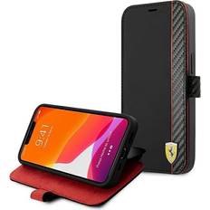 Ferrari On Track Carbon Stripe Wallet Case for iPhone 13 Pro Max