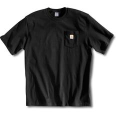 Carhartt Men Clothing Carhartt Heavyweight Short Sleeve Pocket T-shirt - Black
