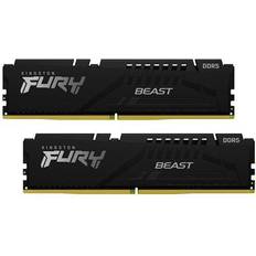 RAM minne på salg Kingston Fury Beast Black DDR5 5600MHz 2x32GB (KF556C40BBK2-64)
