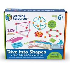 Construction Kits Learning Resources Dive into Shapes! A Sea & Build Geometry Set