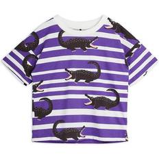 Mini Rodini Crocodile Stripe T-shirt - Purple (2222011945)