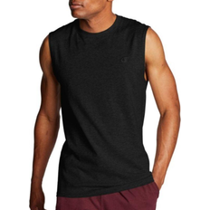 Men Tank Tops Champion Classic Muscle Embroidered C Logo T-shirt Unisex - Black