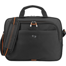 Laptop/Tablet Compartment Computer Bags Solo Ace Slim Brief 15.6" - Black/Orange