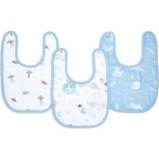 Pacifiers & Teething Toys Aden + Anais Space Explorers Essentials Cotton Muslin Snap Bibs 3-pack