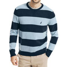 Nautica Crafted Striped Sweater - Navy