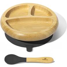 Baby Dinnerware Avanchy Bamboo Suction Baby Plate + Spoon