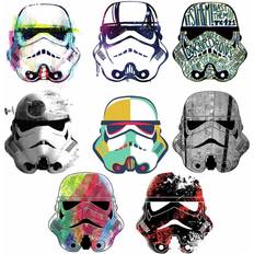 Interior Decorating RoomMates Star Wars Artistic StormTrooper Heads Peel and Stick Wall Decals