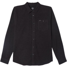 O'Neill Redmond Solid Stretch Flannel Shirt - Black