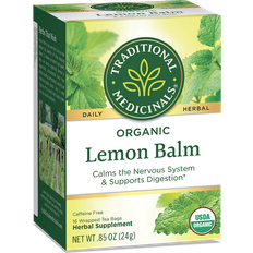 Decaffeinated Food & Drinks Traditional Medicinals Organic Lemon Balm Tea 0.85oz 16pcs
