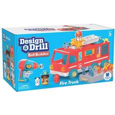 Plastic Play Set Learning Resources Design & Drill Bolt Buddies Fire Truck, Multicolor (4189)