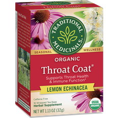 Traditional Medicinals Organic Throat Coat Lemon Echinacea Tea 1.13oz 16pcs