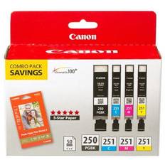 Canon ink cartridges Canon 6497B004 PGI-250 CLI-251 Ink/Paper Combo