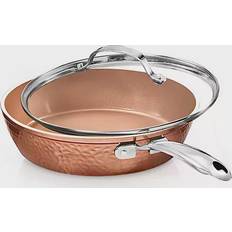 Coppers Cookware Gotham Steel Hammered with lid 12 "