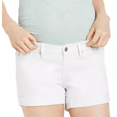 Motherhood Side Panel Roll Hem Maternity Shorts White (97967)
