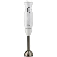 Hand Blenders Ovente HS560W Immersion Electric Hand Blender with Stainless Steel Blades & Easy Grip Handle, White