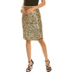 Michael Kors Tulle Embellished Pencil Skirt - Brown