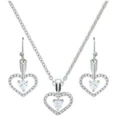 Montana Straight to the Heart Arrow Jewelry Set - Silver/Transparent