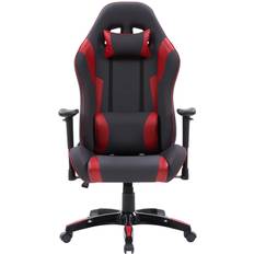 Steel Gaming Chairs CorLiving Ergonomic Gaming Chair - Grey/Red