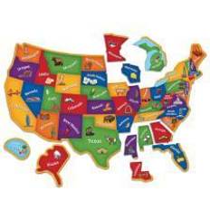 Jigsaw Puzzles Learning Resources Magnetic U.S. Map Puzzle (LER7714)