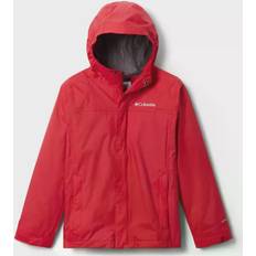 Abnehmbare Kapuze Regenjacken Columbia Boy's Watertight Jacket - Mountain Red
