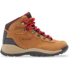 Suede Hiking Shoes Columbia Newton Ridge Plus WP Amped W - Elk/Mountain Red