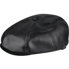 Kangol Faux Leather Cap - Black