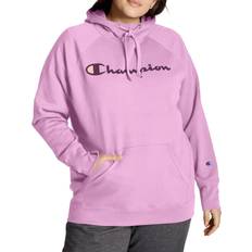 Pink champion hoodie Champion Powerblend Hoodie Plus Size - Paper Orchid