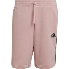 adidas Essentials Fleece 3-Stripes Shorts - Wonder Mauve/Black