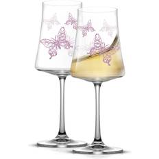 Joyjolt Meadow Butterfly White Wine Glass 18.997fl oz 2