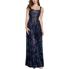 Dress The Population Anabel Sequined Embroidered Dress - Navy