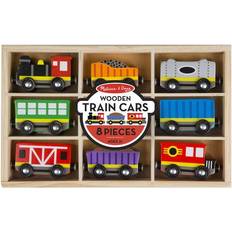 Plastic Toy Trains Melissa & Doug Wooden Train Cars